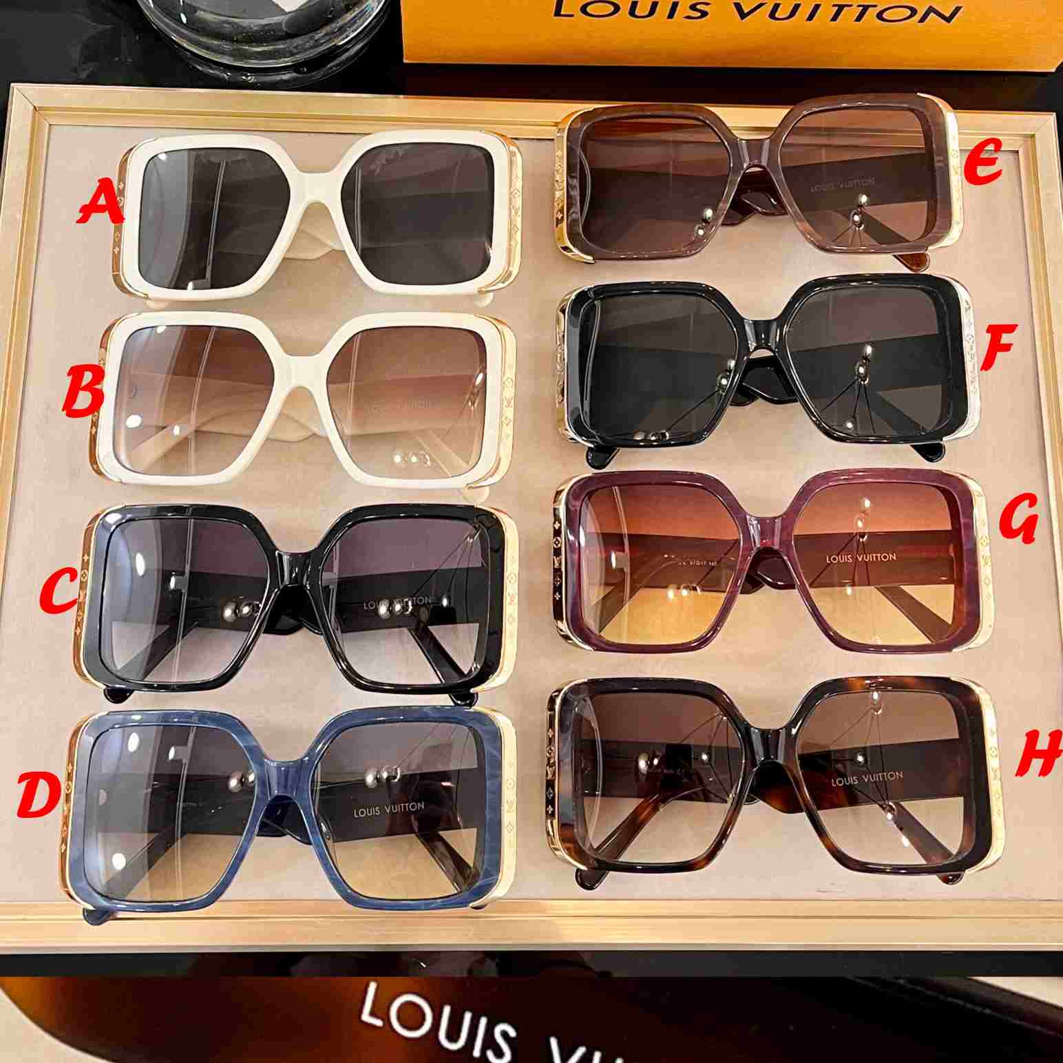Louis Vuitton LV Moon Rectangular Sunglasses - PerfectKickZ