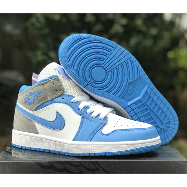 Air Jordan 1 Mid “University Blue” Sneaker    DX9276-100 - PerfectKickZ