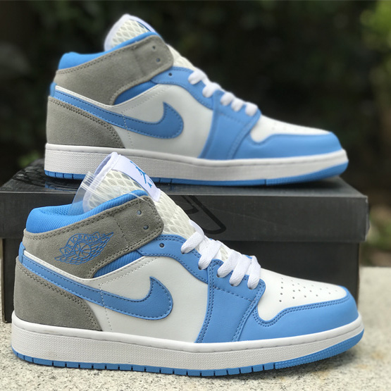 Air Jordan 1 Mid “University Blue” Sneaker    DX9276-100 - PerfectKickZ