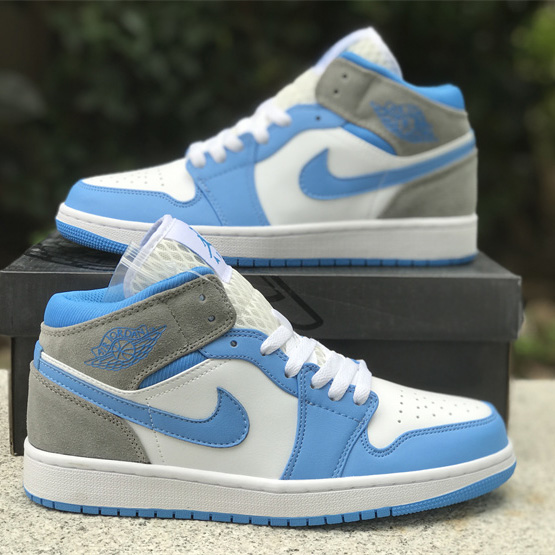 Air Jordan 1 Mid “University Blue” Sneaker    DX9276-100 - PerfectKickZ