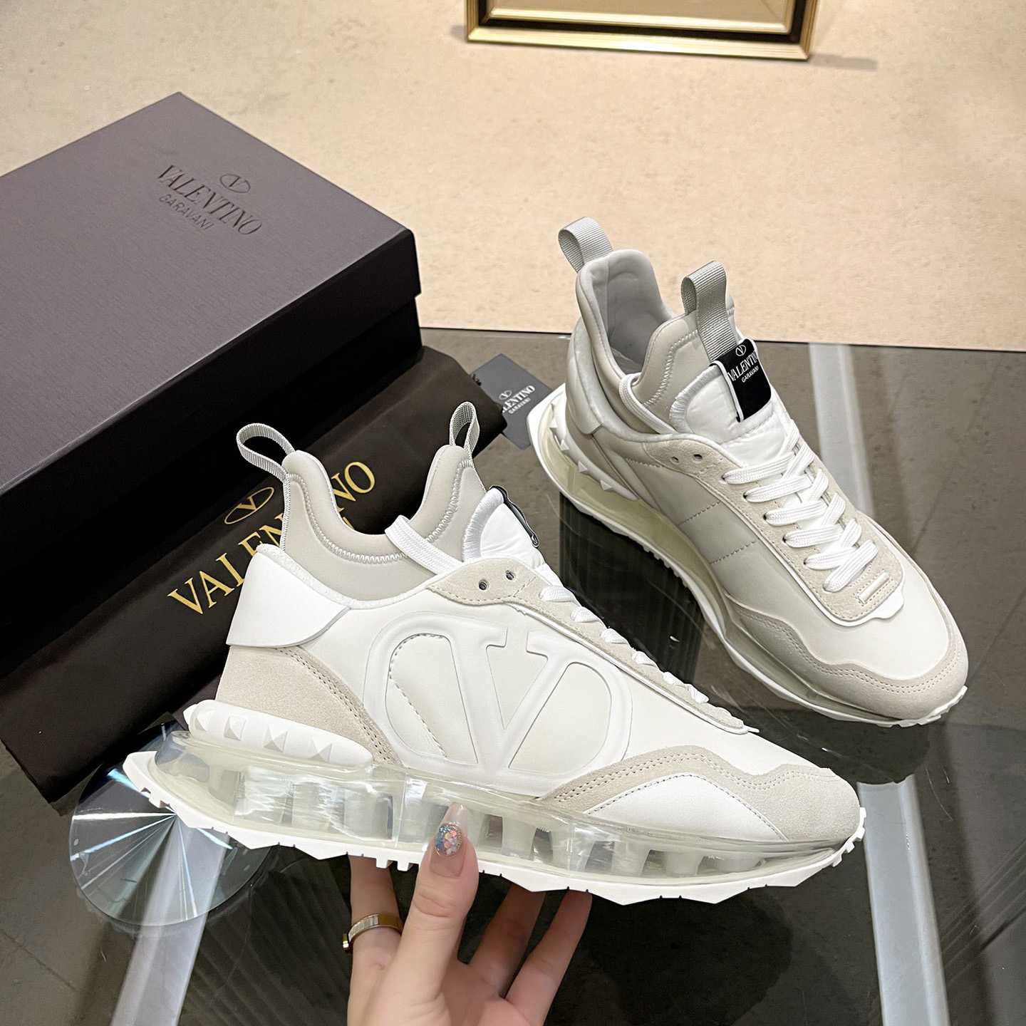 Valenti Netrunner Fabric And Suede Sneaker - PerfectKickZ