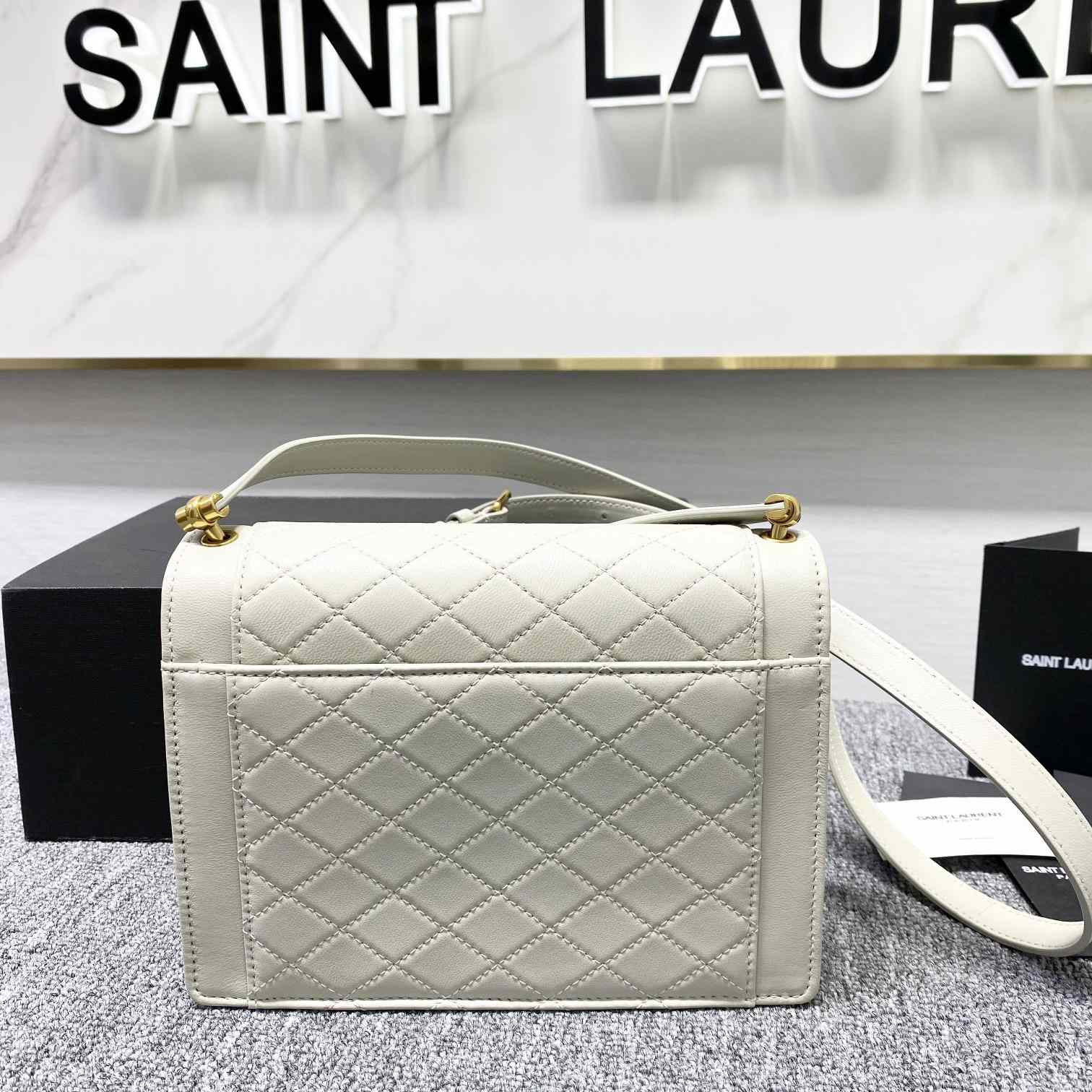 Saint Laurent Gaby Mini Satchel In Quilted Lambskin - PerfectKickZ