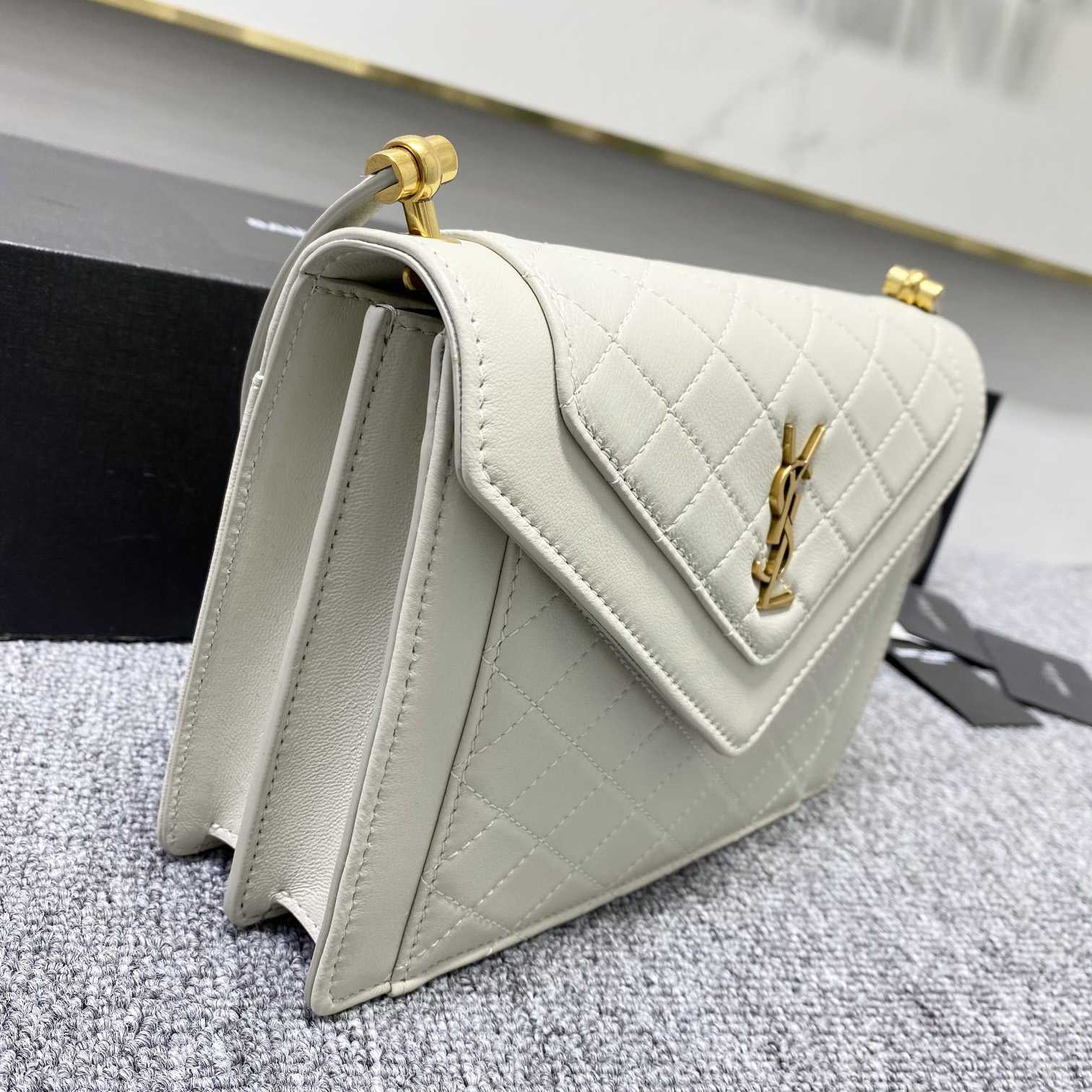 Saint Laurent Gaby Mini Satchel In Quilted Lambskin - PerfectKickZ