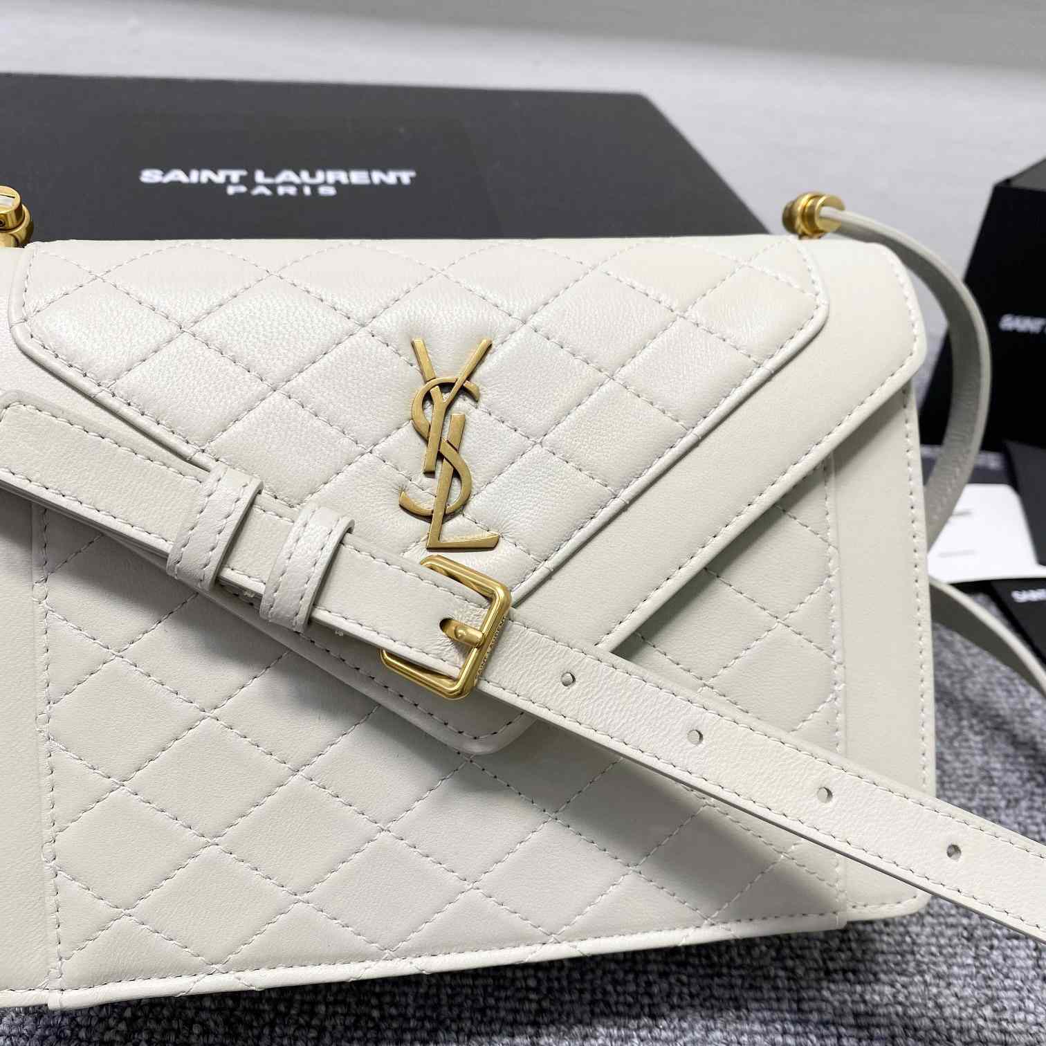 Saint Laurent Gaby Mini Satchel In Quilted Lambskin - PerfectKickZ