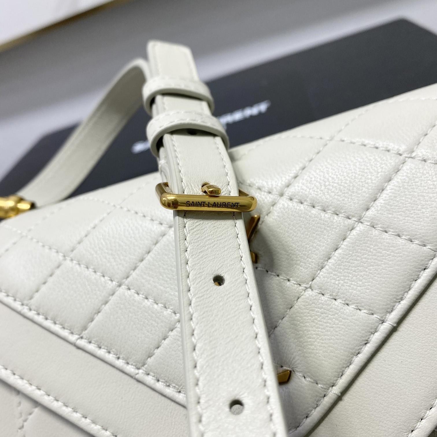 Saint Laurent Gaby Mini Satchel In Quilted Lambskin - PerfectKickZ
