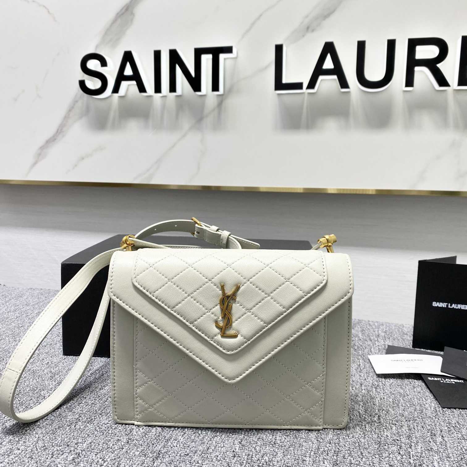 Saint Laurent Gaby Mini Satchel In Quilted Lambskin - PerfectKickZ