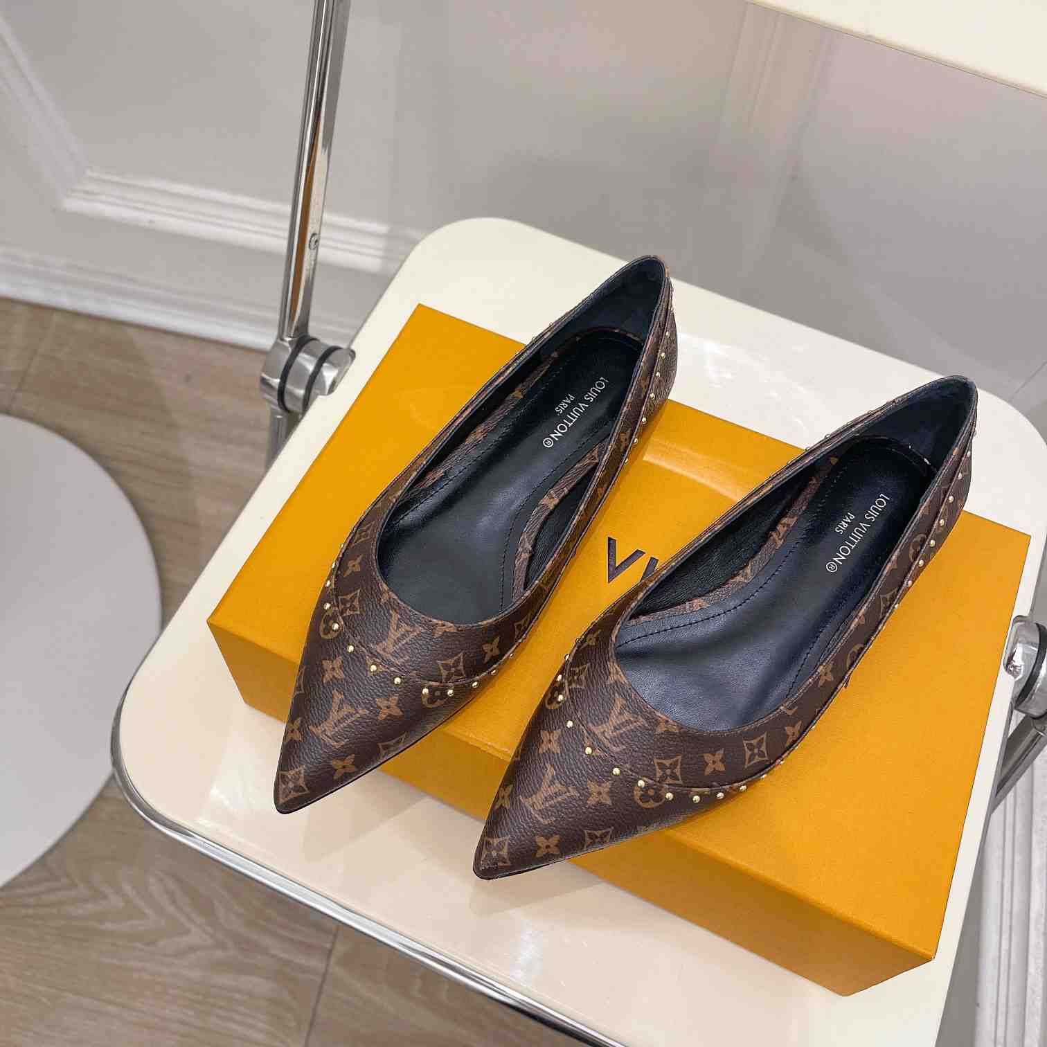 Louis Vuitton Signature Flat Ballerina    - PerfectKickZ