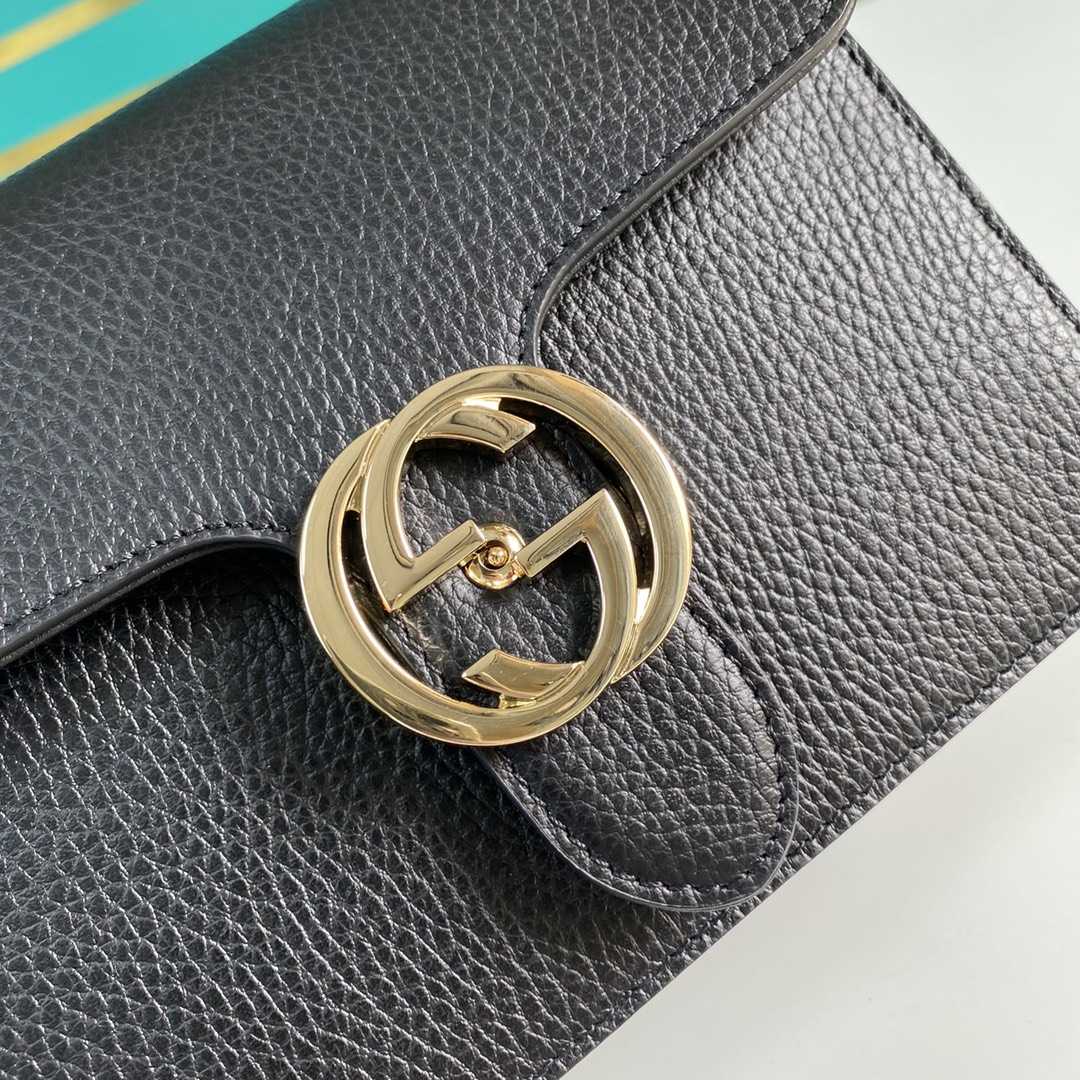Gucci Interlocking Leather Crossbody Bag(20-15-7.5cm)   510304 - PerfectKickZ