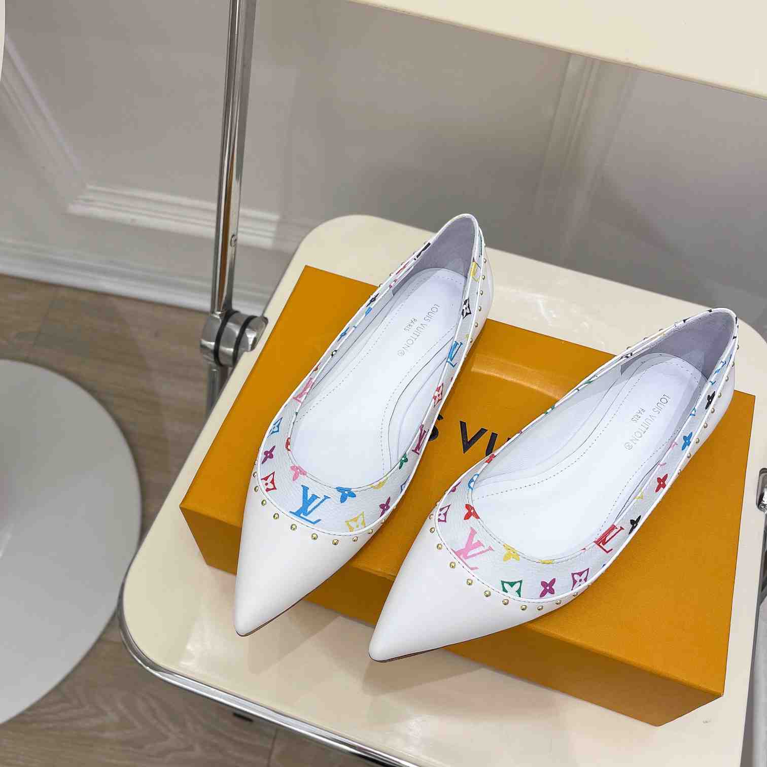 Louis Vuitton Signature Flat Ballerina    - PerfectKickZ