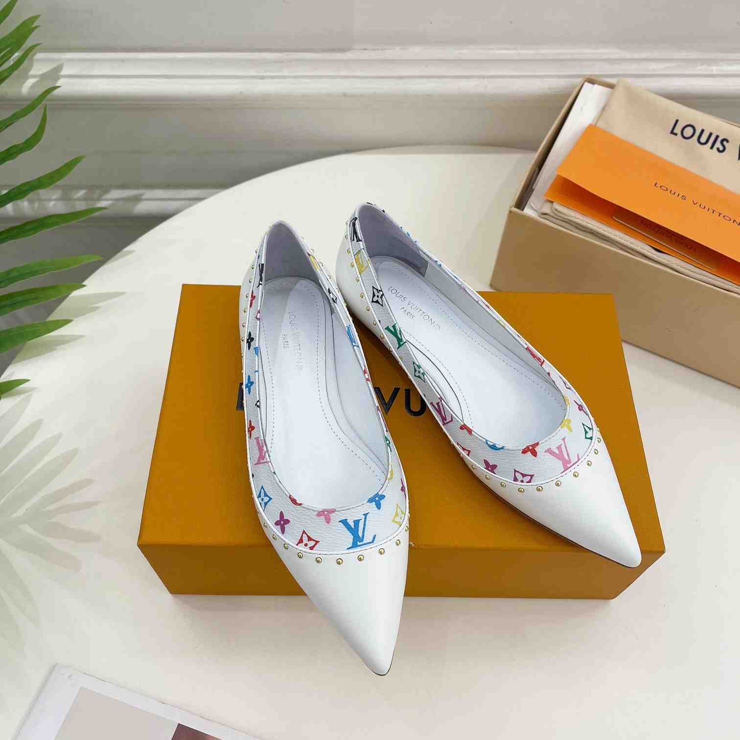 Louis Vuitton Signature Flat Ballerina    - PerfectKickZ