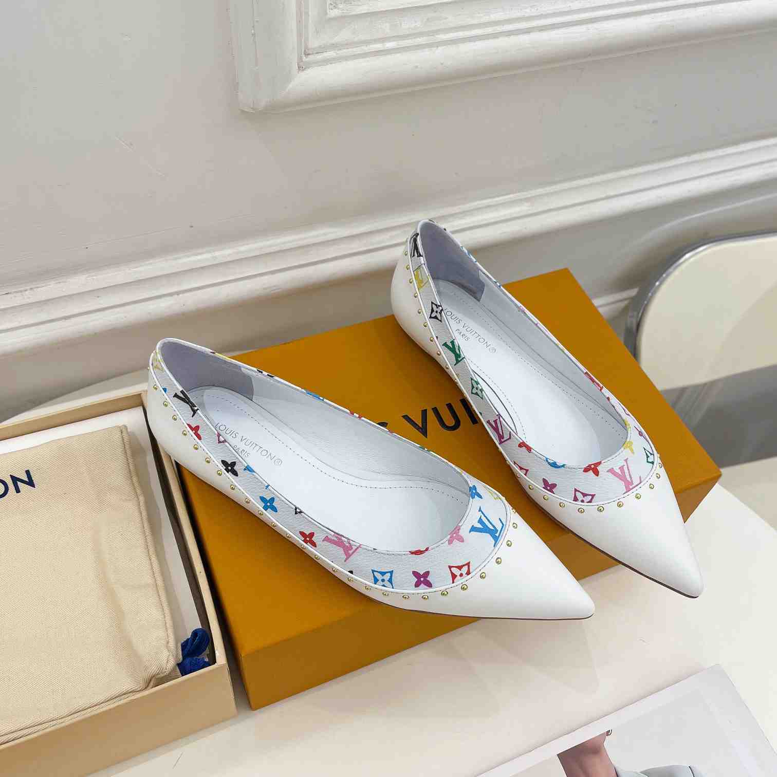 Louis Vuitton Signature Flat Ballerina    - PerfectKickZ