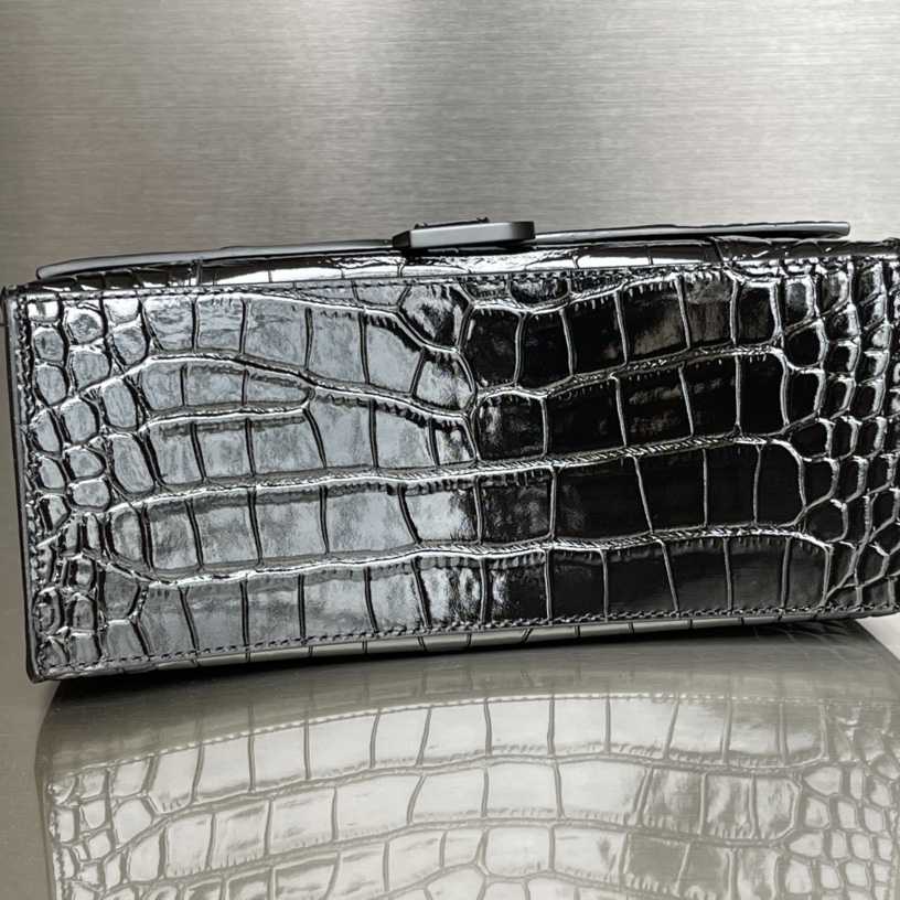 Balenciaga Degrade Crocodile Embossed Hourglass Small Crossbody Bag(23-10-24cm) - PerfectKickZ