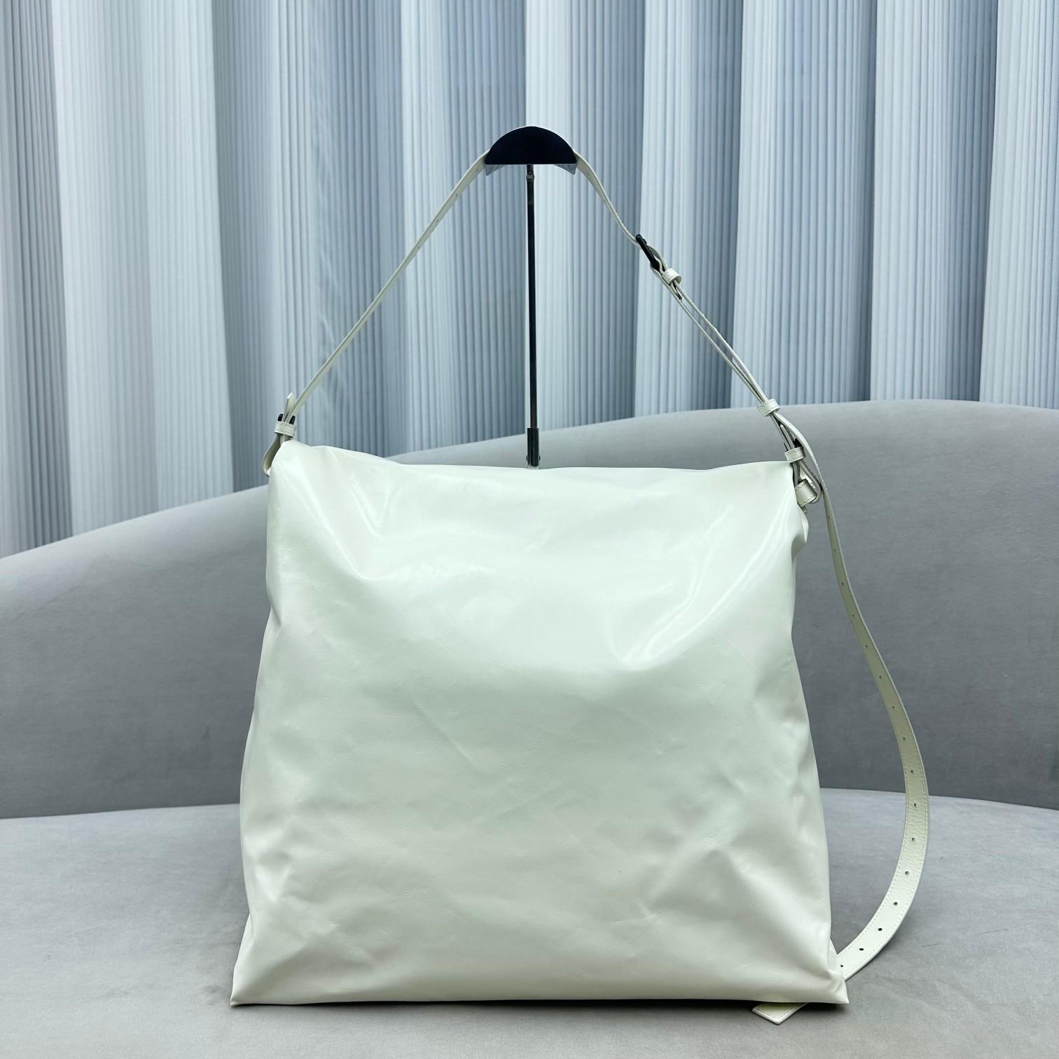 Balenciaga Trash Bag Large Pouch In White(37-40-52cm) - PerfectKickZ
