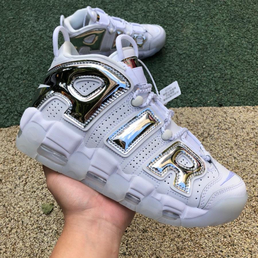 Nike Air More Uptempo Chrome Sneaker    917593-100 - PerfectKickZ
