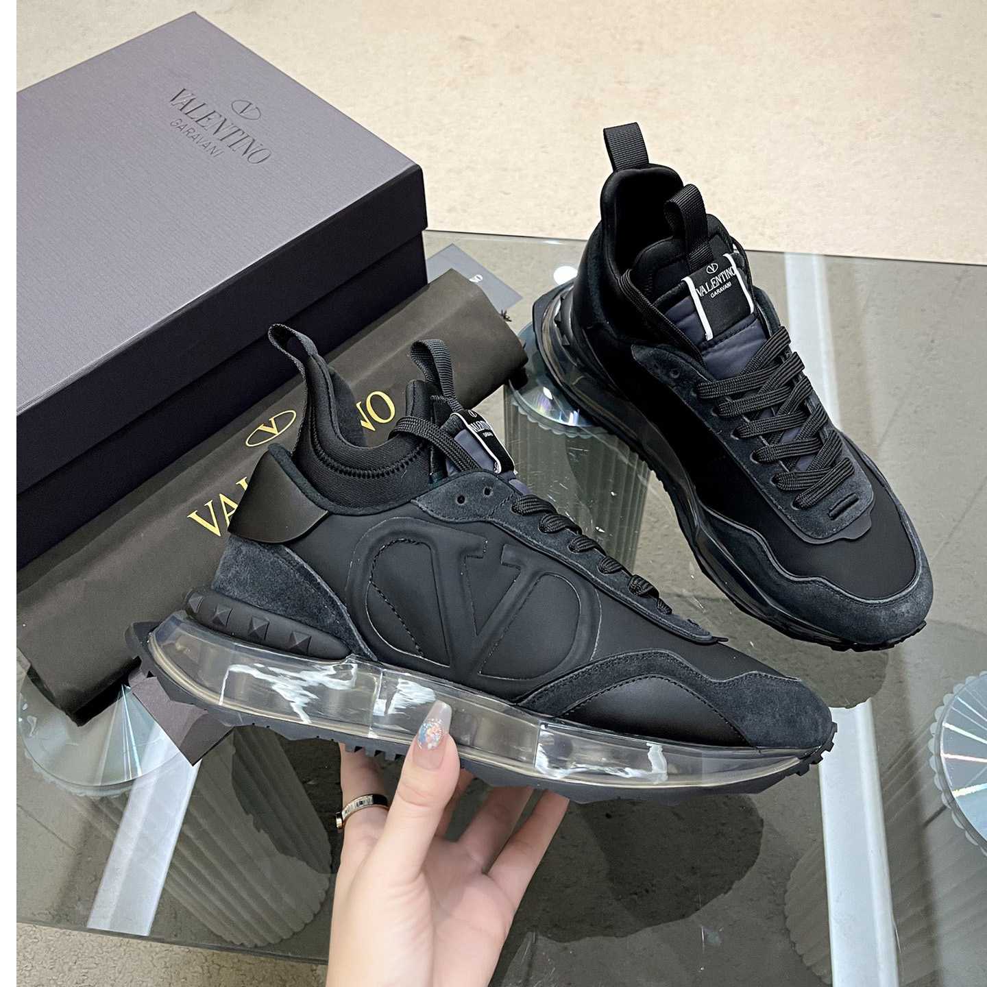 Valenti Netrunner Fabric And Suede Sneaker - PerfectKickZ