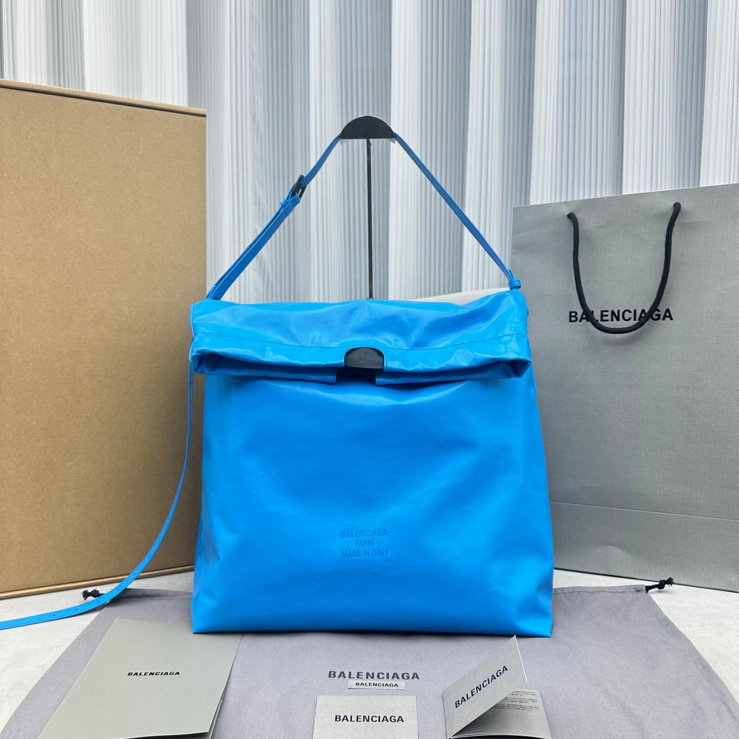 Balenciaga Trash Bag Large Pouch In Blue(37-40-52cm) - PerfectKickZ