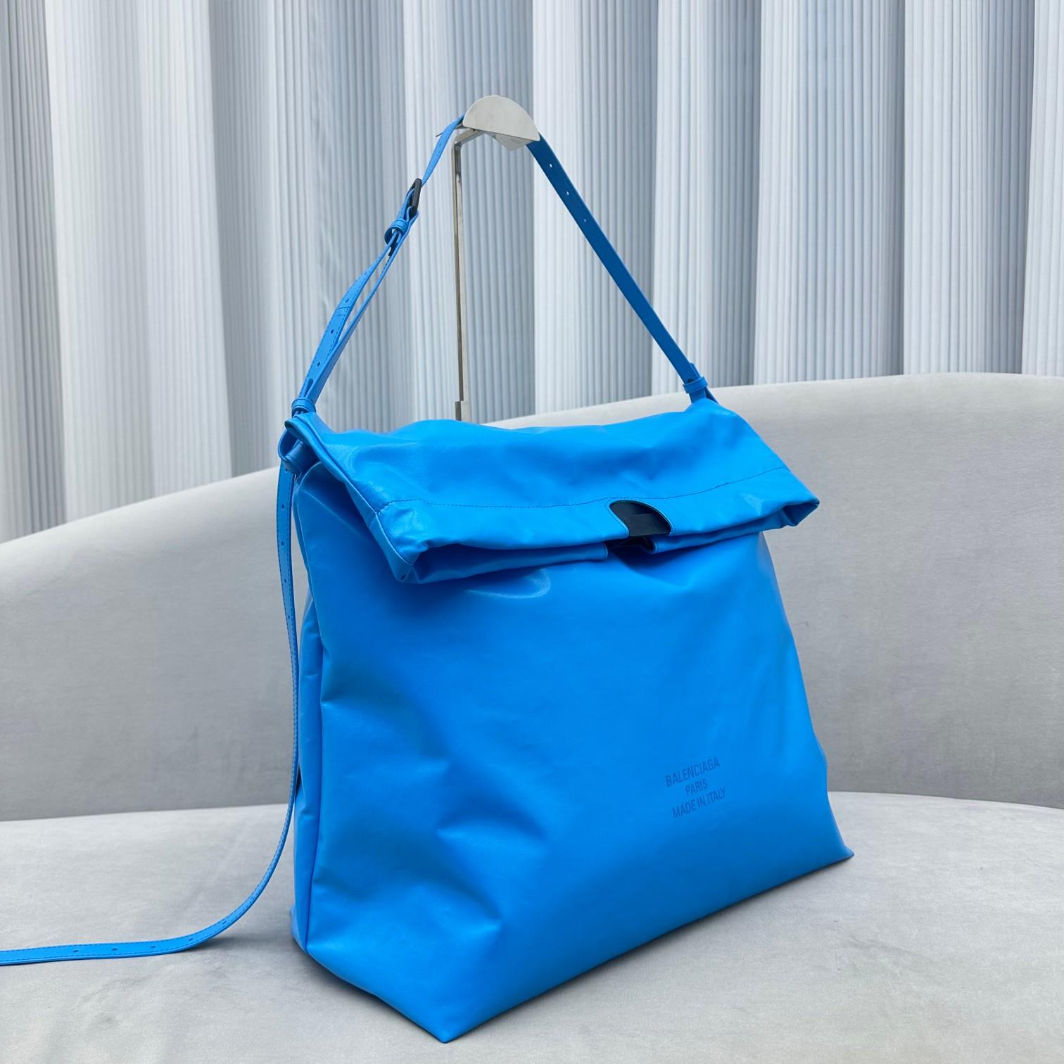 Balenciaga Trash Bag Large Pouch In Blue(37-40-52cm) - PerfectKickZ