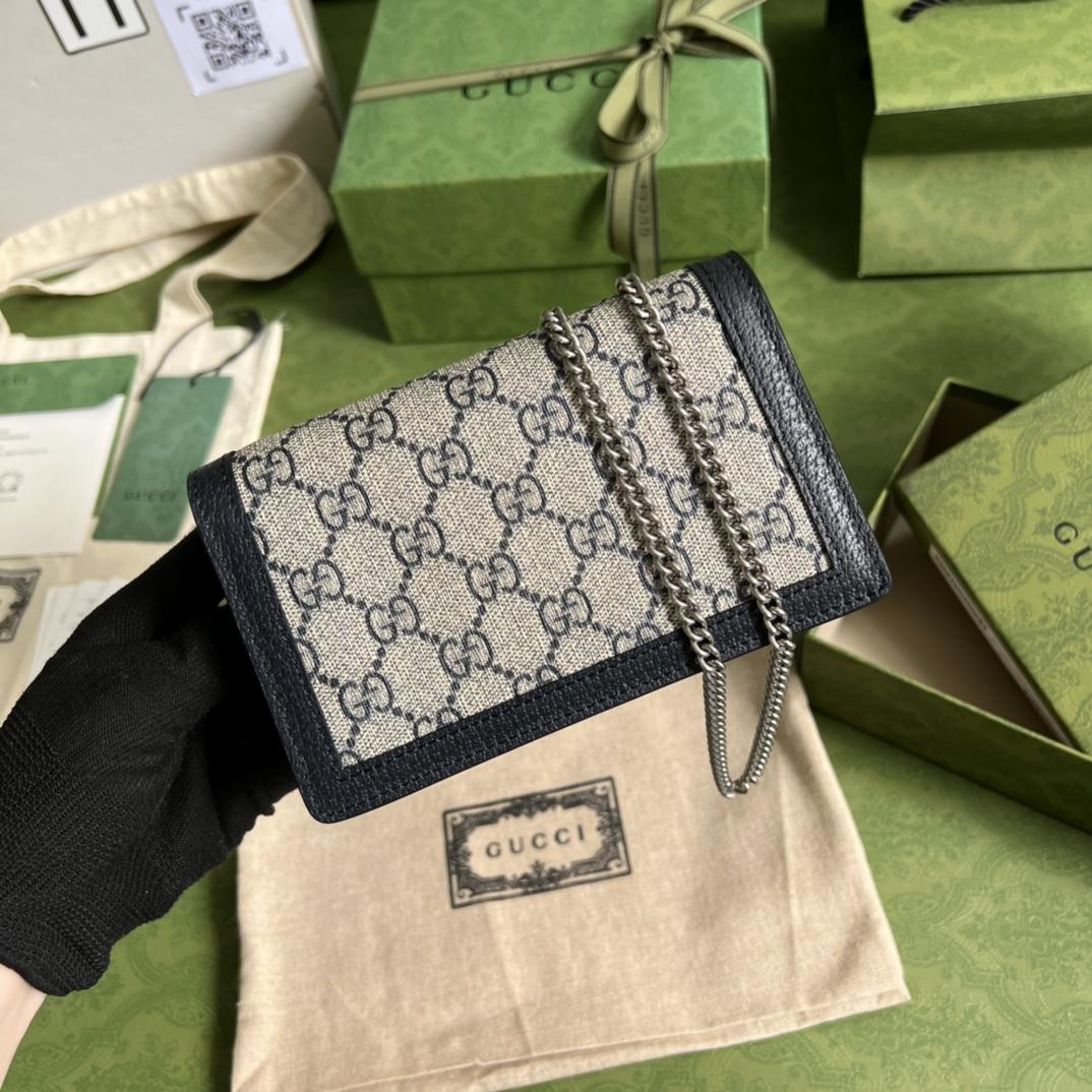 Gucci Dionysus Leather Super Mini Bag(16.5-10-4.5cm)    - PerfectKickZ