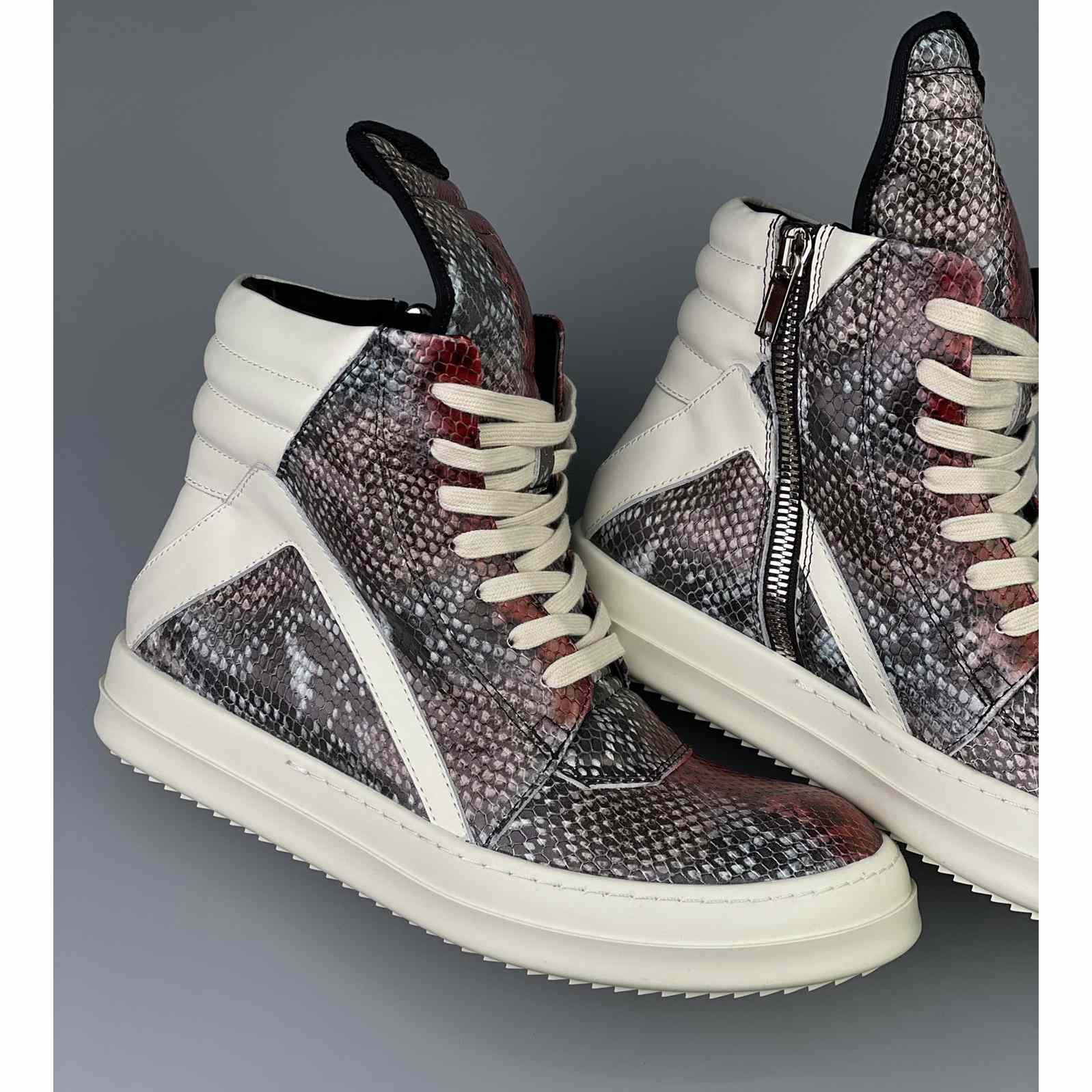 Rick Owens Geobasket High Top Sneakers - PerfectKickZ