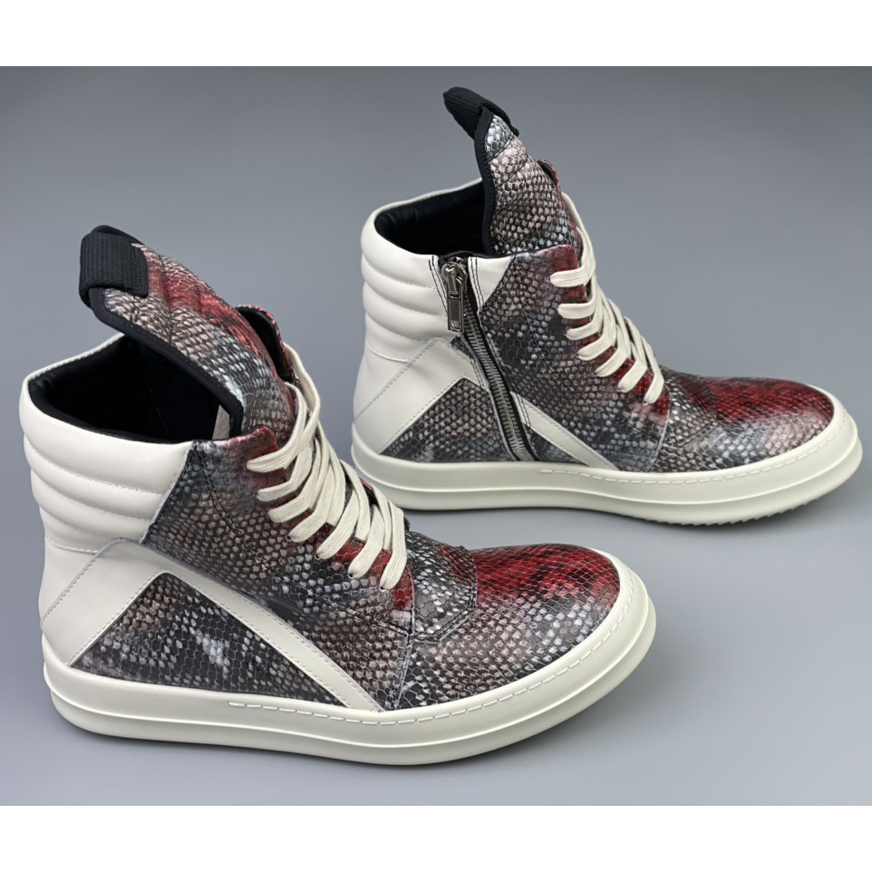 Rick Owens Geobasket High Top Sneakers - PerfectKickZ