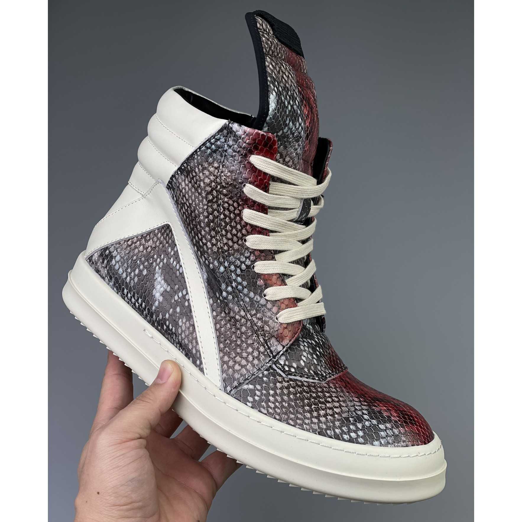 Rick Owens Geobasket High Top Sneakers - PerfectKickZ