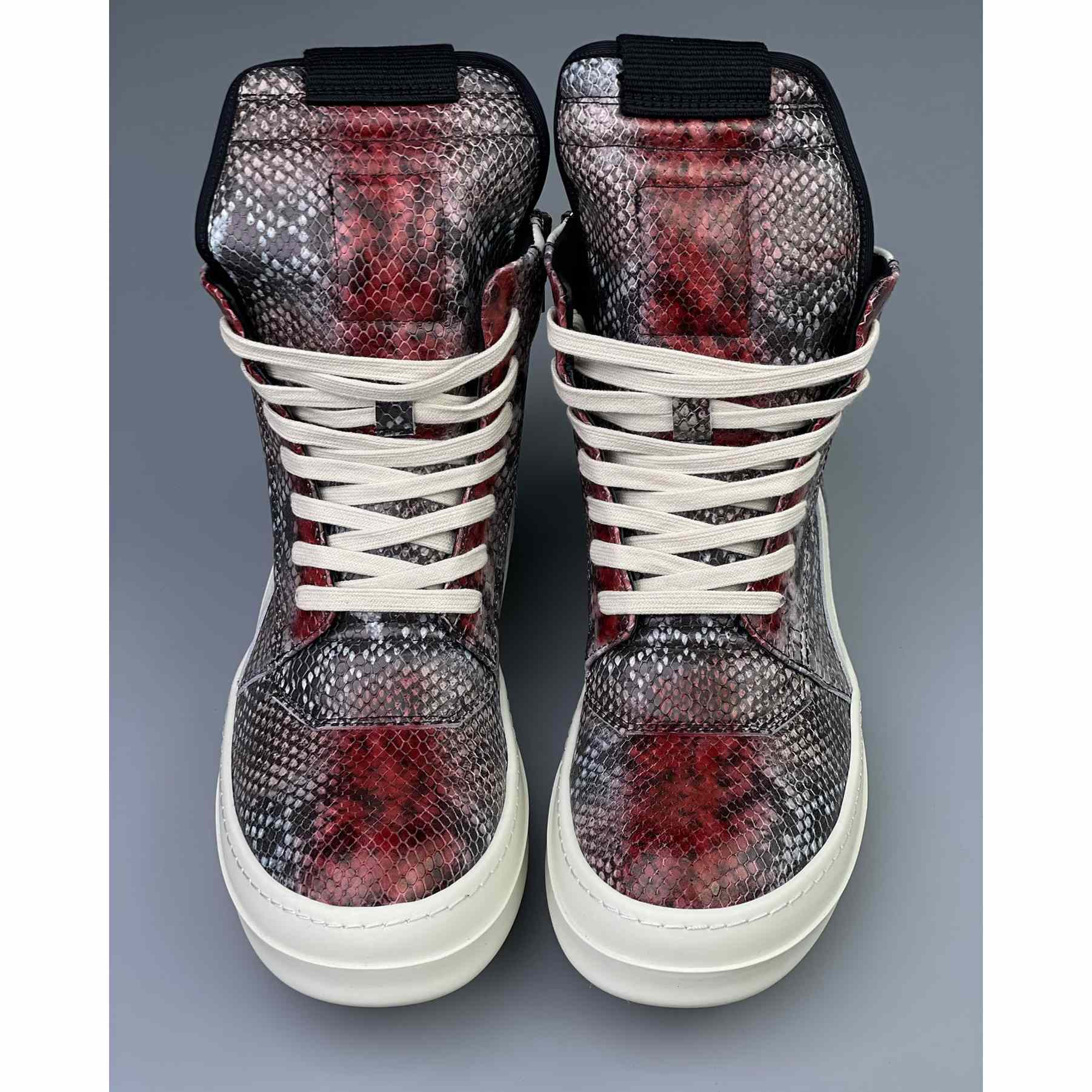Rick Owens Geobasket High Top Sneakers - PerfectKickZ