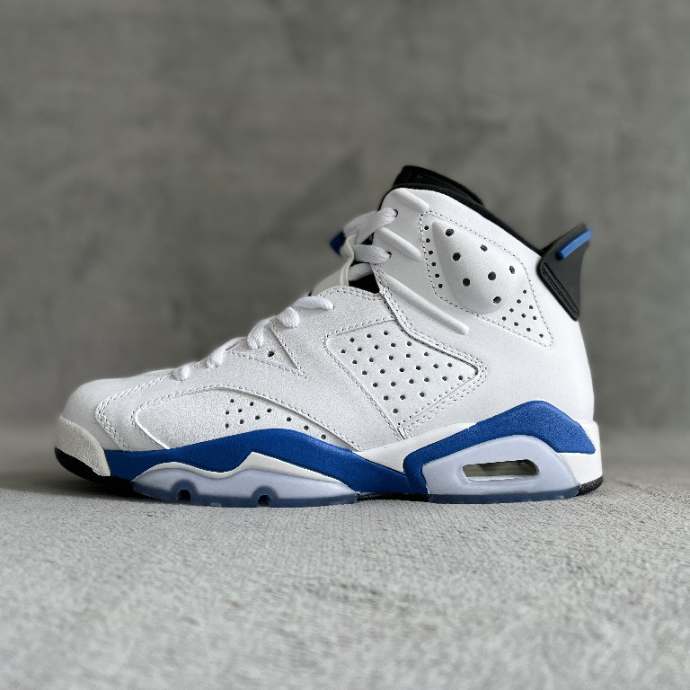 Air Jordan 6 Retro “Sport Blue” Sneaker     384664-107 - PerfectKickZ