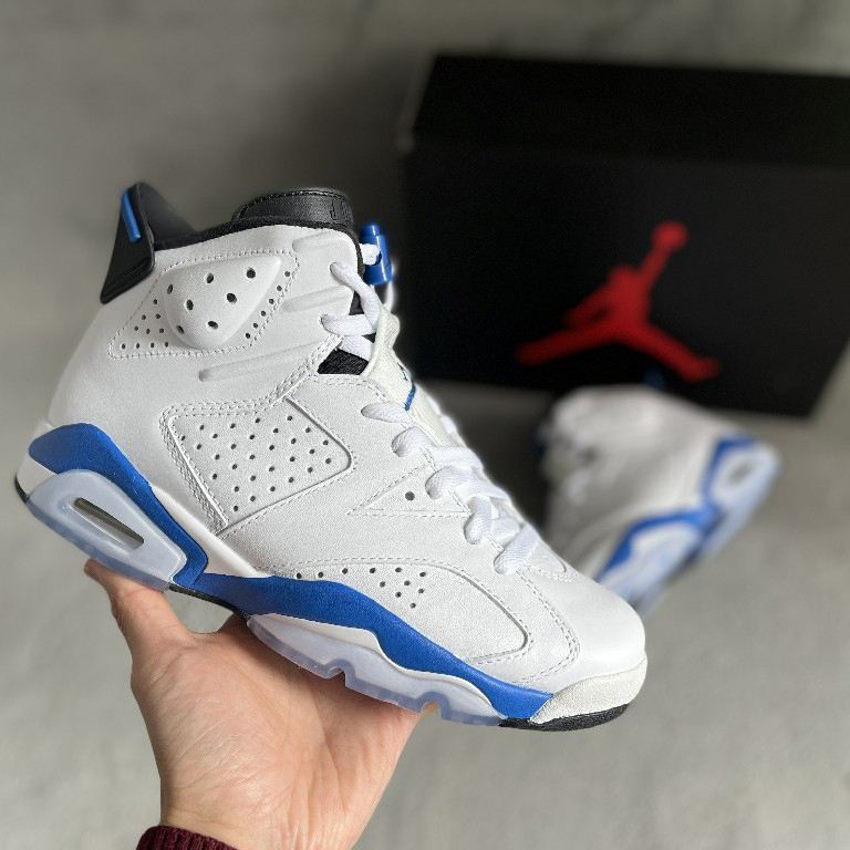Air Jordan 6 Retro “Sport Blue” Sneaker     384664-107 - PerfectKickZ