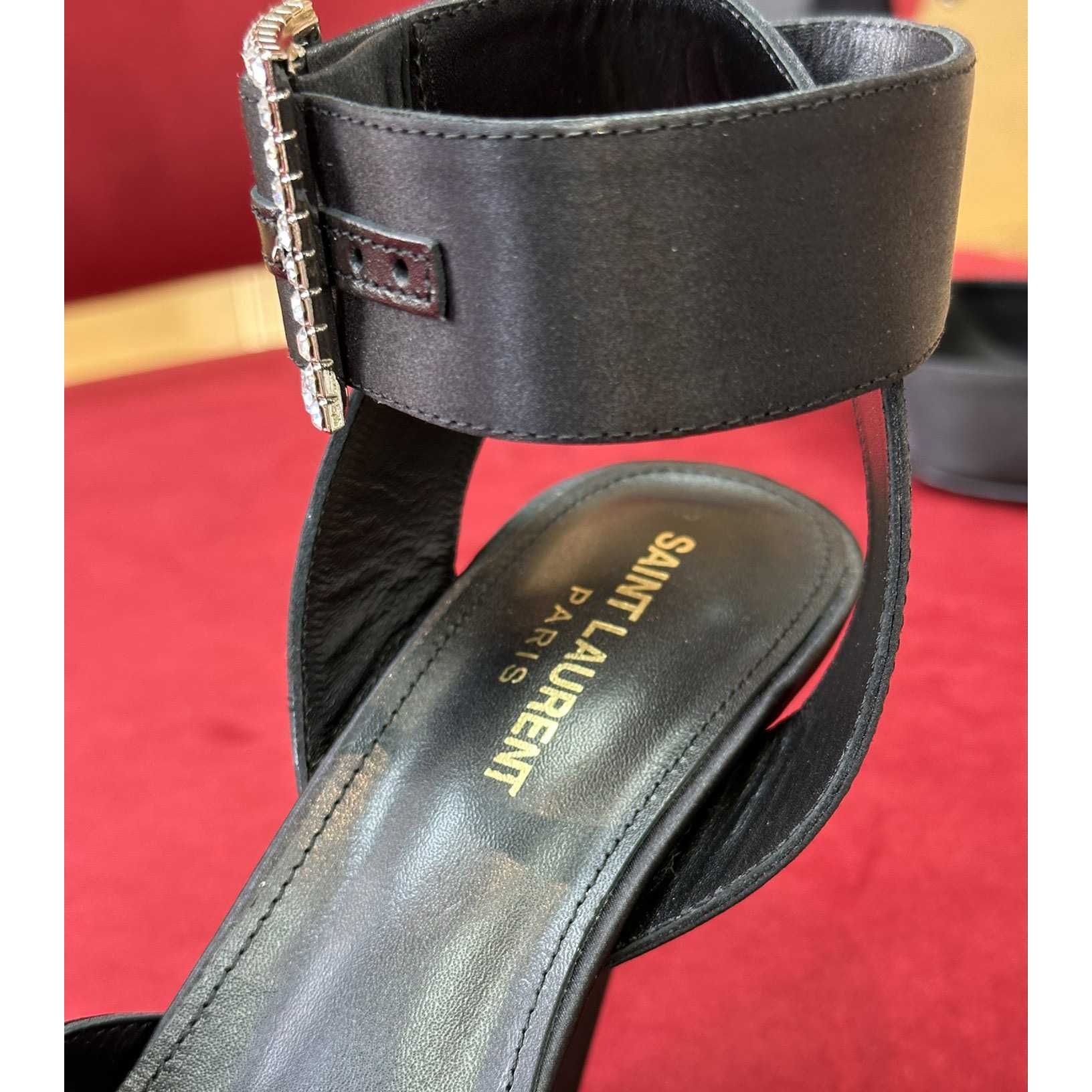 Saint Laurent Fanny Slingback Pumps In Crepe Satin - PerfectKickZ