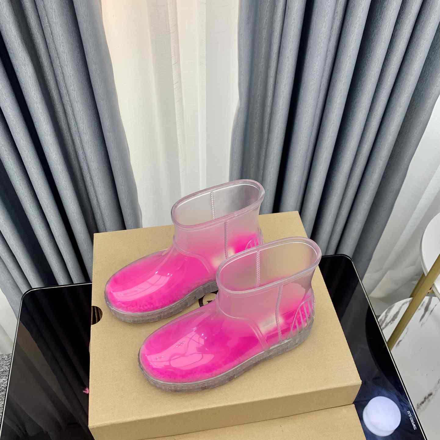Ugg Drizlita Clear Womens Taffy Pink Fashion Boots - PerfectKickZ