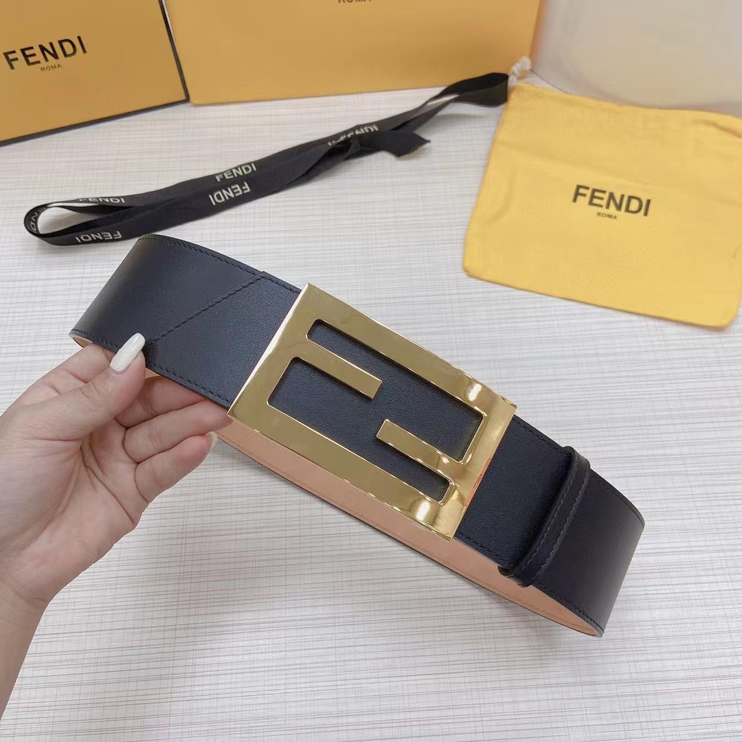Fendi Leather Belt  60mm - PerfectKickZ