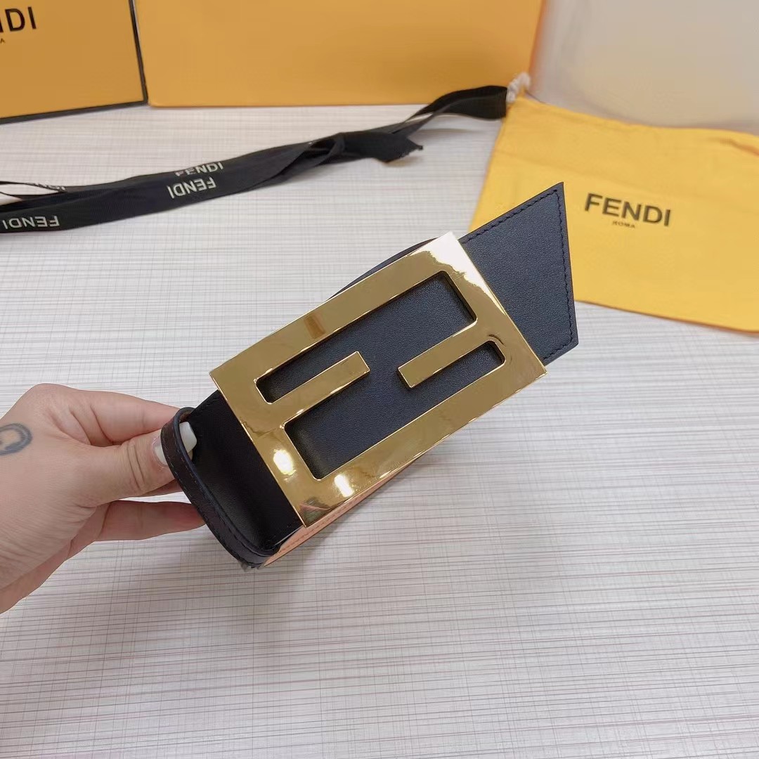 Fendi Leather Belt  60mm - PerfectKickZ