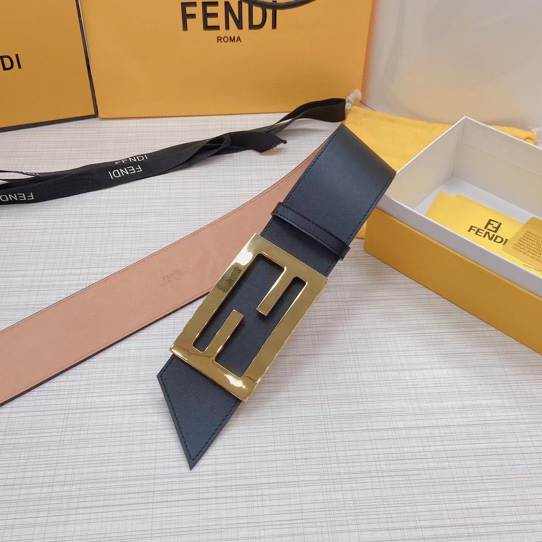 Fendi Leather Belt  60mm - PerfectKickZ