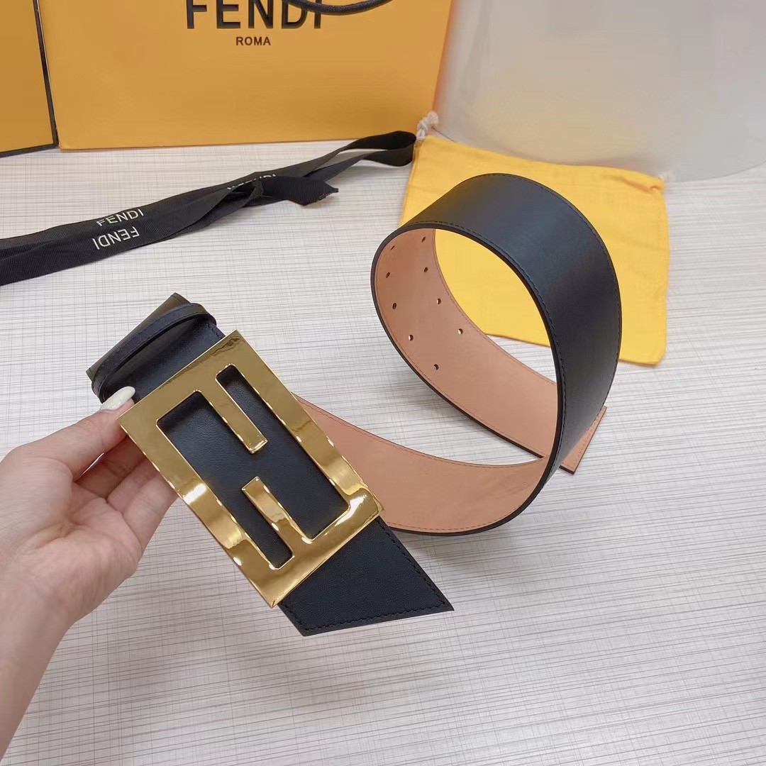 Fendi Leather Belt  60mm - PerfectKickZ