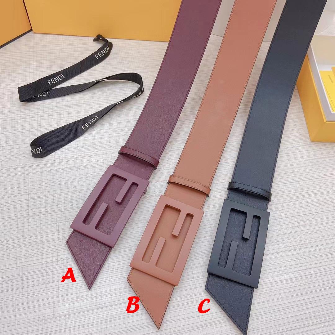 Fendi Leather Belt  60mm - PerfectKickZ