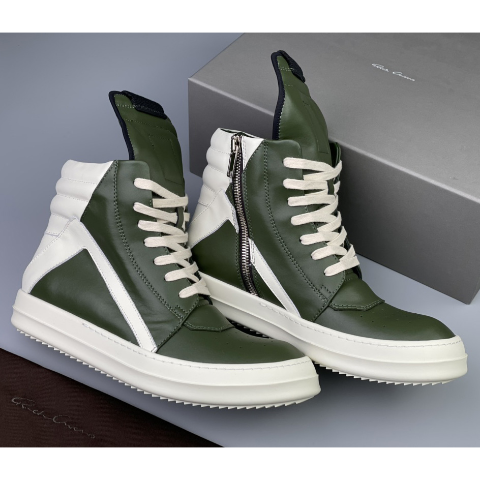 Rick Owens Geobasket High Top Sneakers - PerfectKickZ