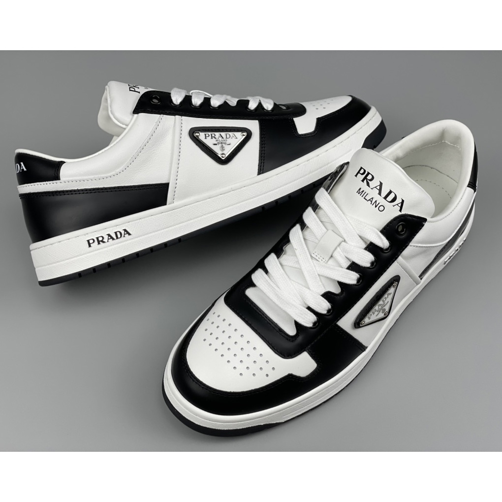 Prada Downtown Leather Sneakers - PerfectKickZ