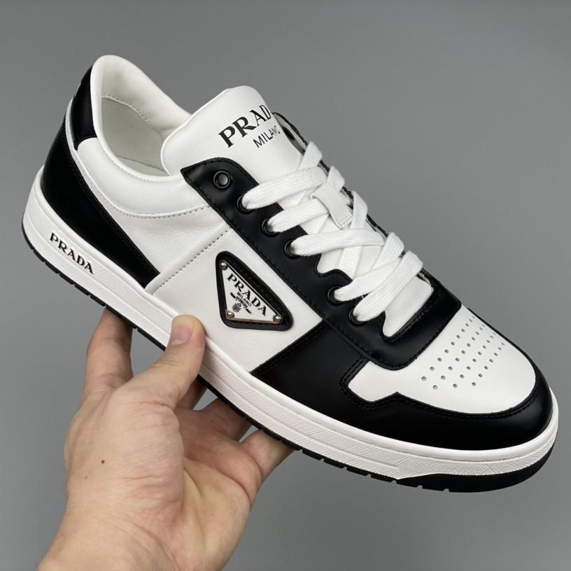 Prada Downtown Leather Sneakers - PerfectKickZ