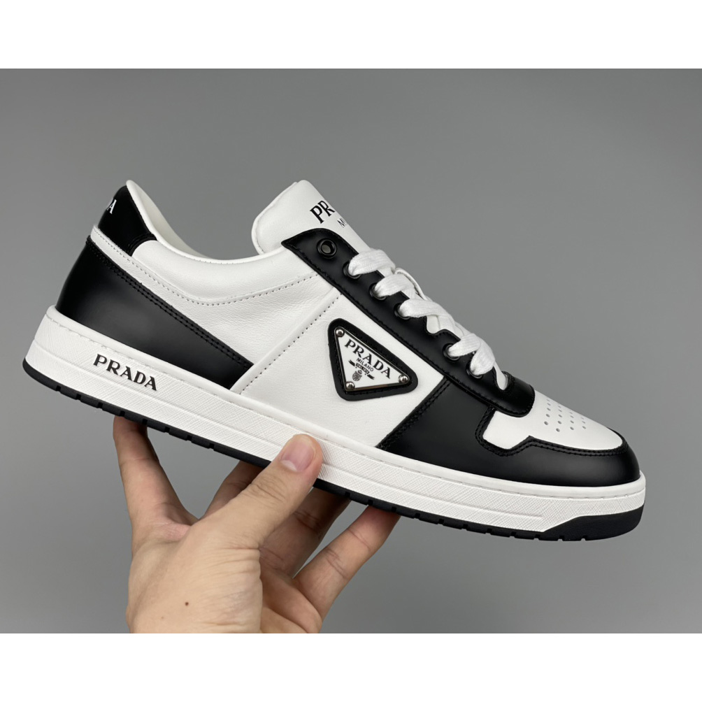Prada Downtown Leather Sneakers - PerfectKickZ