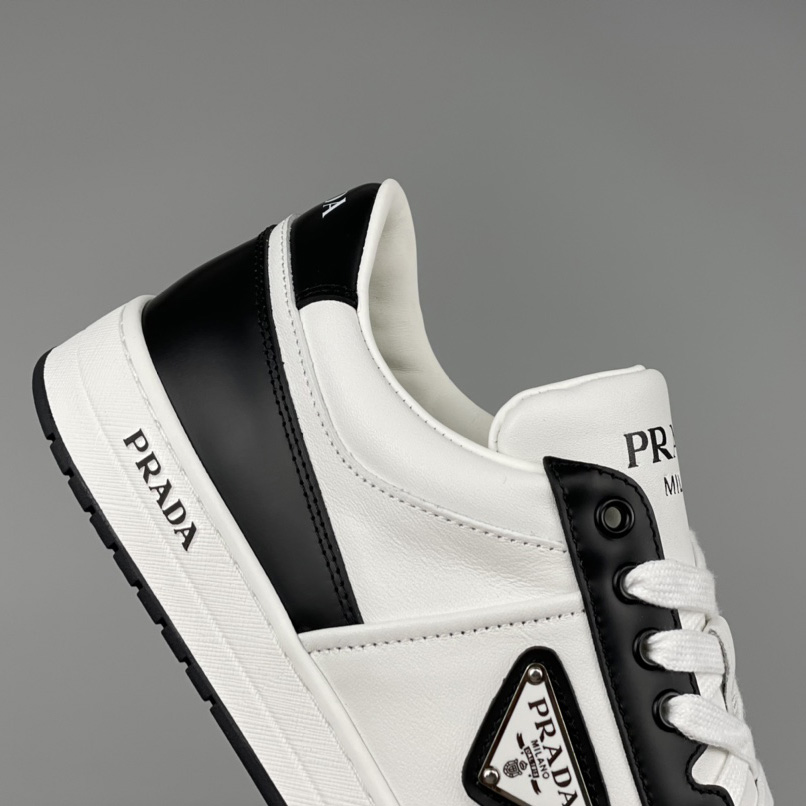 Prada Downtown Leather Sneakers - PerfectKickZ