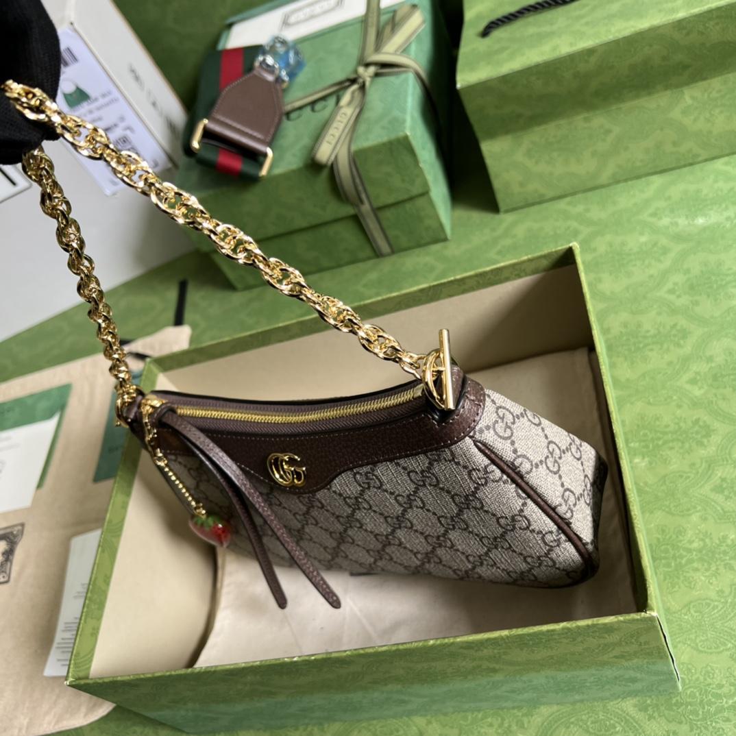 Gucci Ophidia GG Small Handbag(25*15.5*6cm)    - PerfectKickZ
