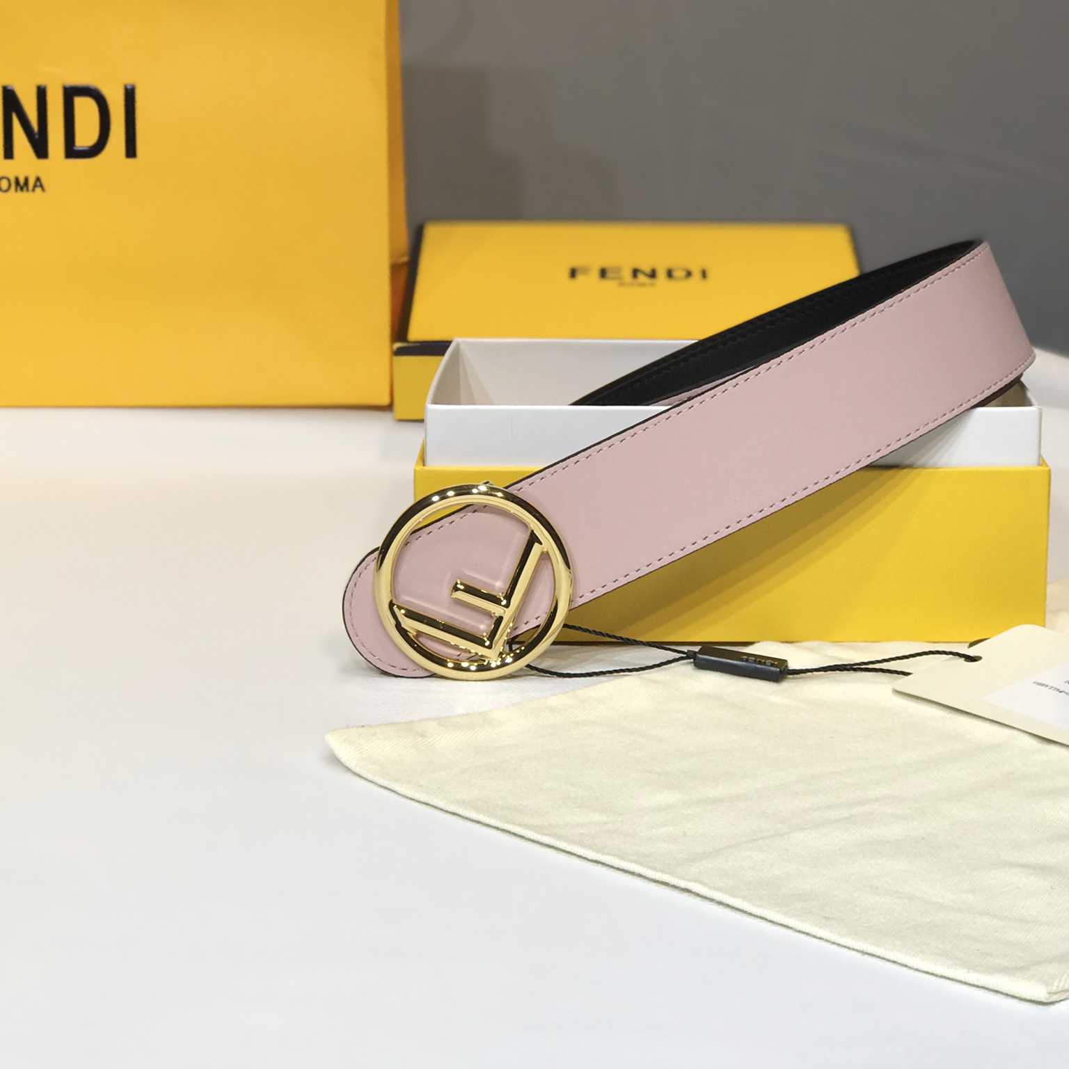 Fendi Black Leather Belt - PerfectKickZ