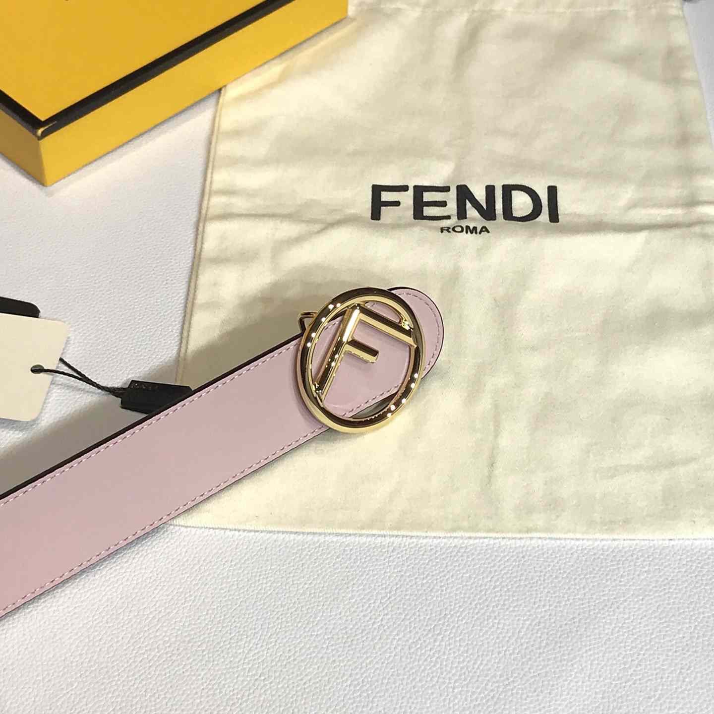 Fendi Black Leather Belt - PerfectKickZ
