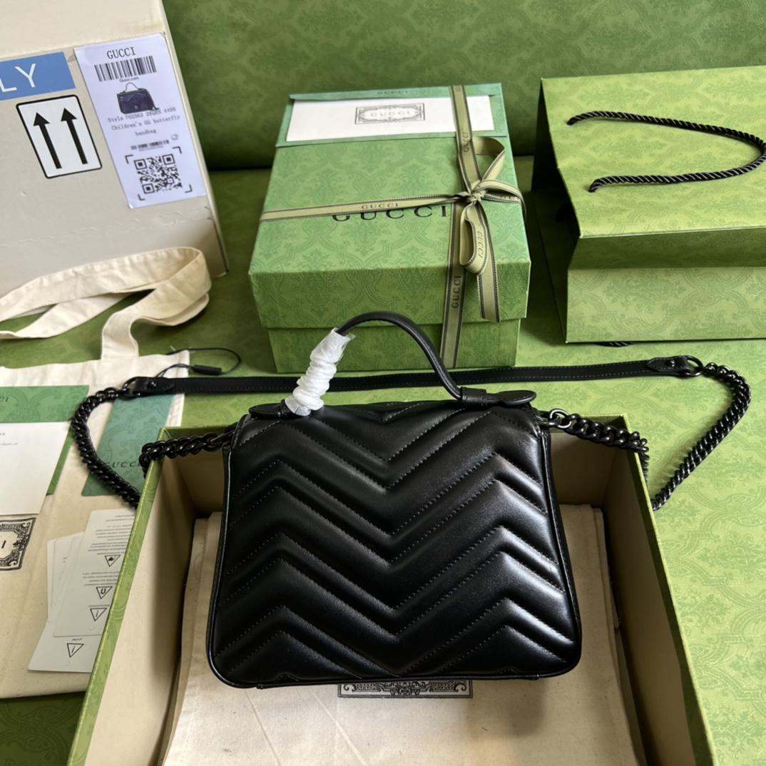 Gucci GG Marmont Mini Top Handle Bag(21-15..5-8cm) - PerfectKickZ
