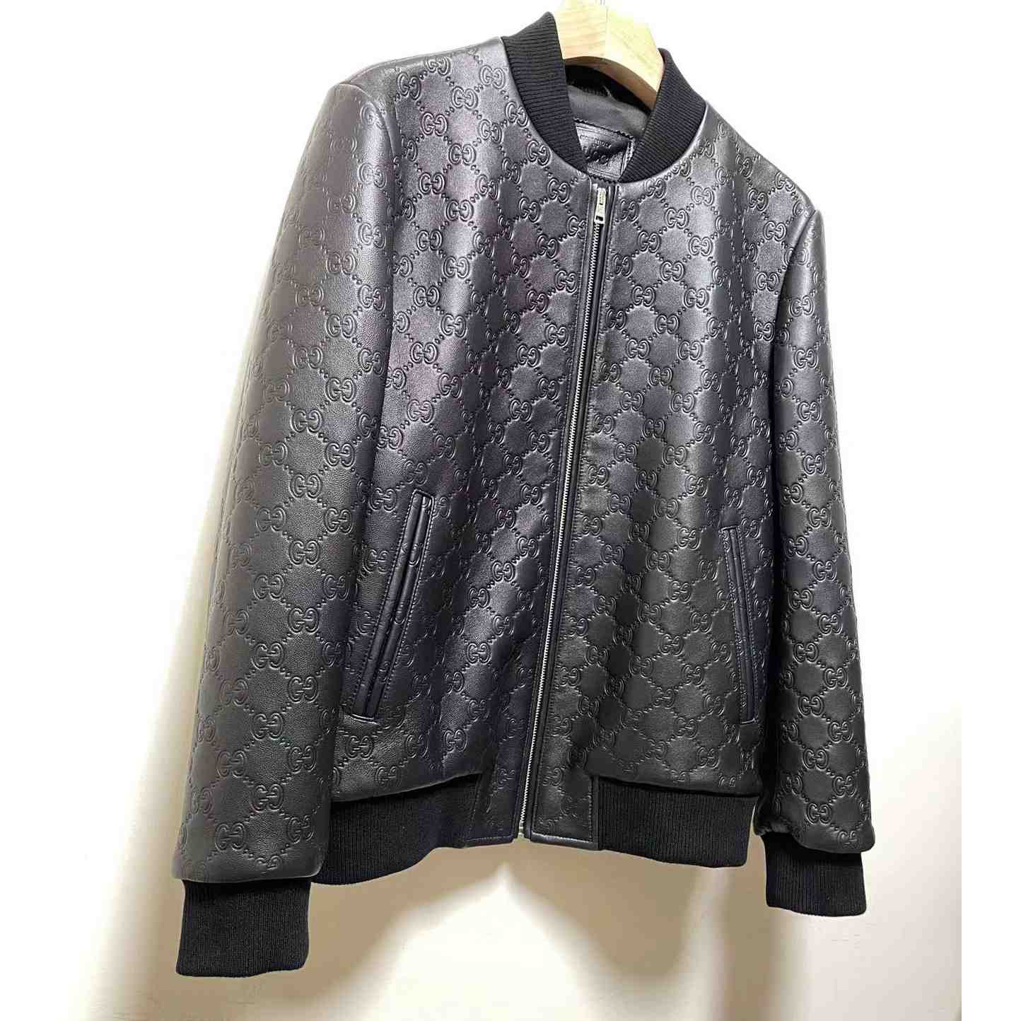 Gucci GG Leather Jacket (Make To Order) - PerfectKickZ