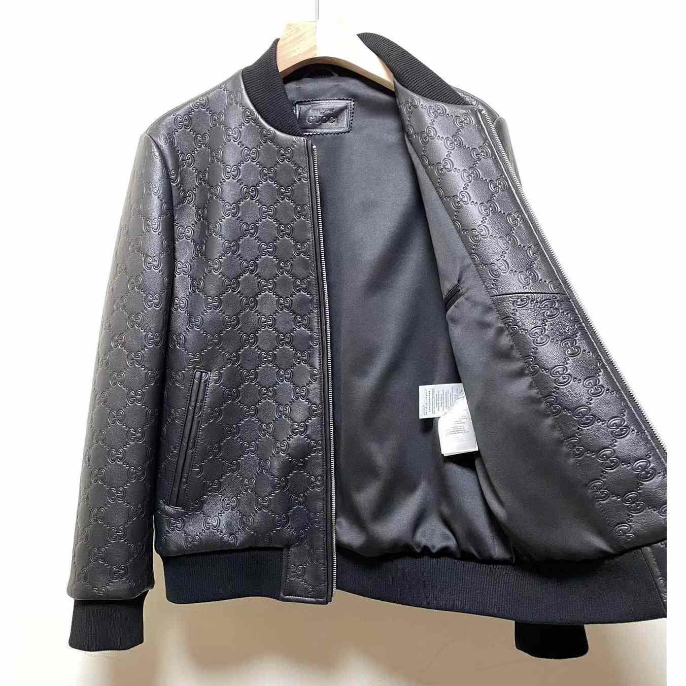 Gucci GG Leather Jacket (Make To Order) - PerfectKickZ