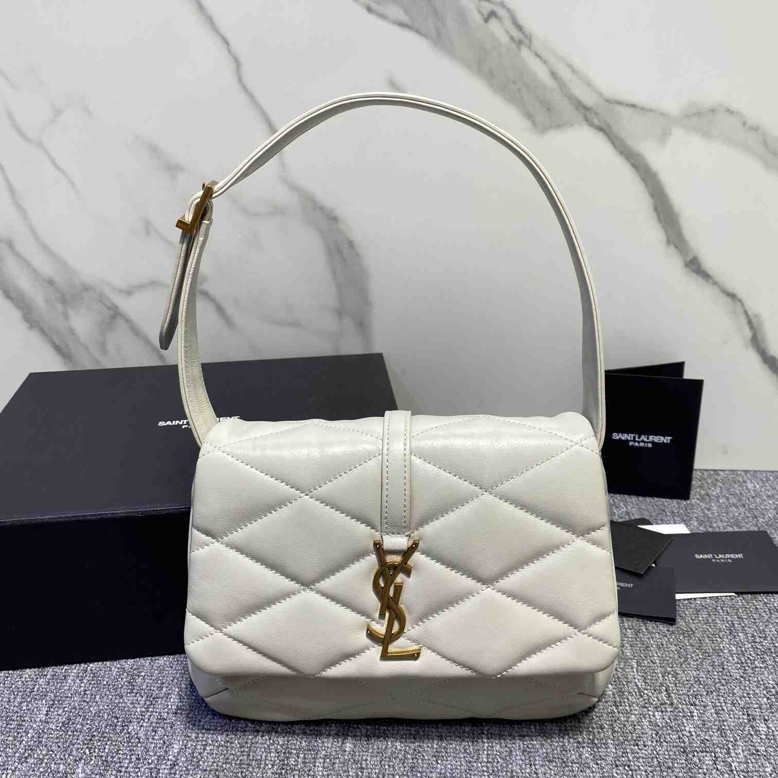 Saint Laurent Le 57 Hobo Bag In Quilted Lambskin - PerfectKickZ