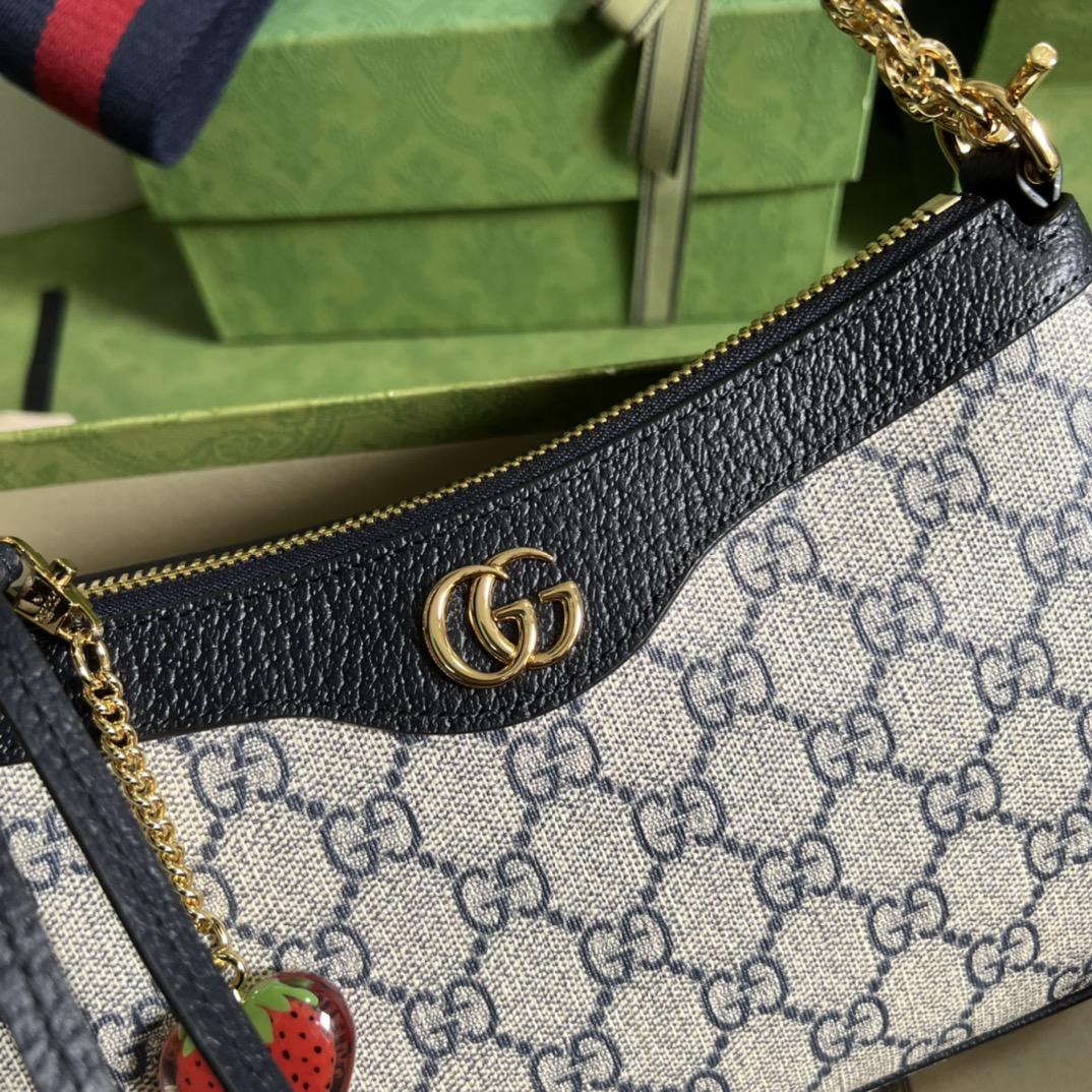 Gucci Ophidia GG Small Handbag(25*15.5*6cm)    - 