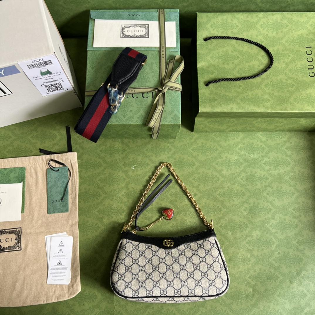 Gucci Ophidia GG Small Handbag(25*15.5*6cm)    - 