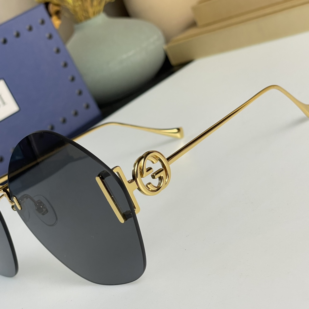Gucci Geometric-Frame Sunglasses    GG1203S - PerfectKickZ